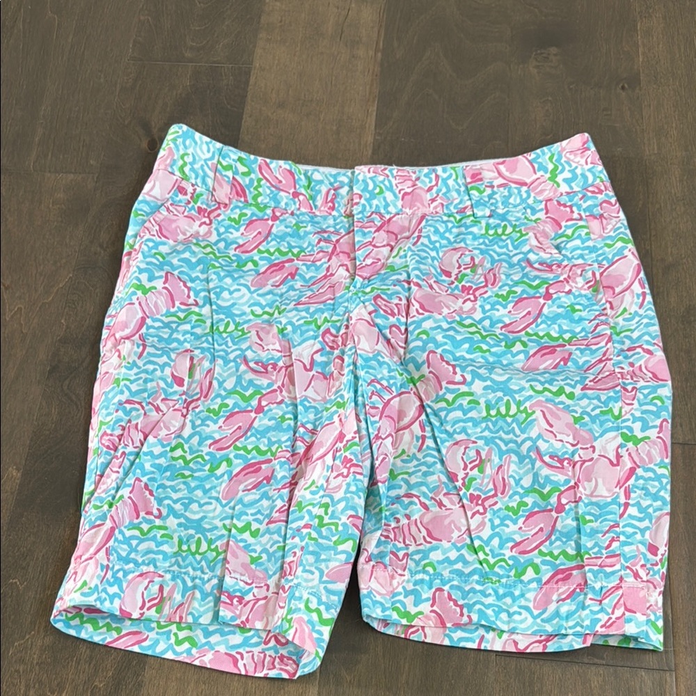 Lilly Pulitzer lobstah roll chipper shorts size 6